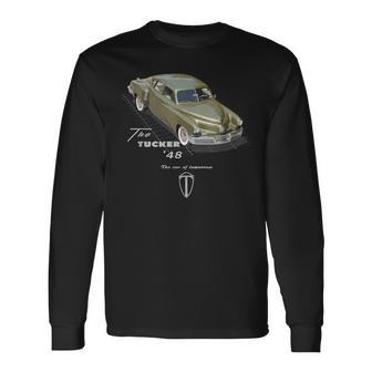 Tucker 48 American Classic Car Legend Long Sleeve T-Shirt | Mazezy