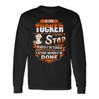 Tucker Name Im Tucker Long Sleeve T-Shirt - Seseable