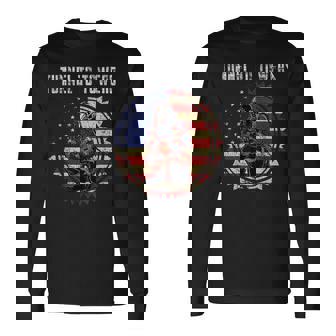 Tunnel To Towers America Flag Inserts Long Sleeve T-Shirt - Thegiftio