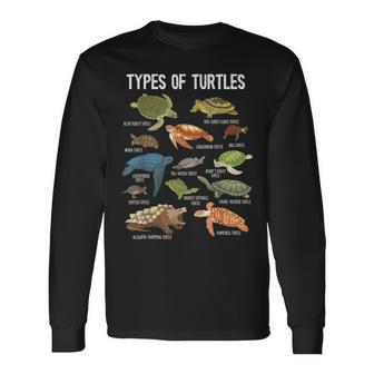 Turtle Lover Turtle Art Types Turtle Turtle Long Sleeve T-Shirt - Seseable