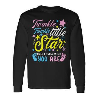 Twinkle Twinkle Little Star Gender Keeper Reveal Party Long Sleeve T-Shirt | Mazezy