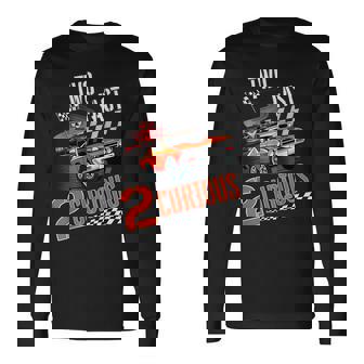 Two Fast 2 Curious Racing 2Nd Birthday Two Fast Birthday Long Sleeve T-Shirt | Seseable FR