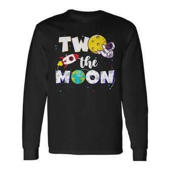 Two The Moon 2Nd Birthday Decoration 2 Year Old Toddler Long Sleeve - Monsterry UK