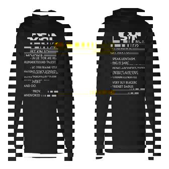 Tyson Name Tyson Facts V3 Long Sleeve T-Shirt - Seseable