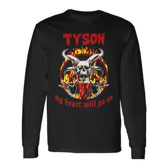 Tyson Name Tyson Name Halloween V2 Long Sleeve T-Shirt - Seseable
