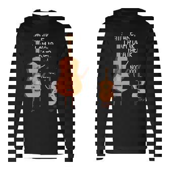 Uke I Am Your Father Guitar Music Lover Ukulele Long Sleeve T-Shirt T-Shirt | Mazezy