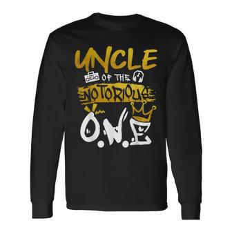 Uncle Of The Notorious One Old School Hip Hop 1St Birthday Long Sleeve T-Shirt - Seseable