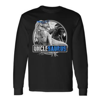 Unclesaurus Rex Dinosaur Uncle Saurus Long Sleeve T-Shirt T-Shirt | Mazezy DE
