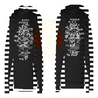 Never Underestimate An Old Man With Darts Long Sleeve T-Shirt - Seseable