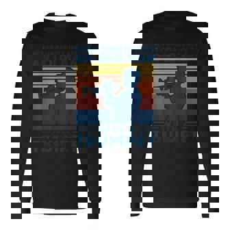 Never Underestimate An Old Man With A Trumpets Musician Long Sleeve T-Shirt | Mazezy