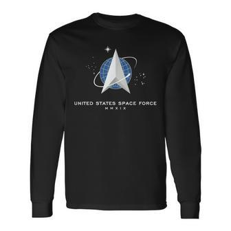 United States Us Space Force Ussf Delta Flag Long Sleeve T-Shirt T-Shirt | Mazezy