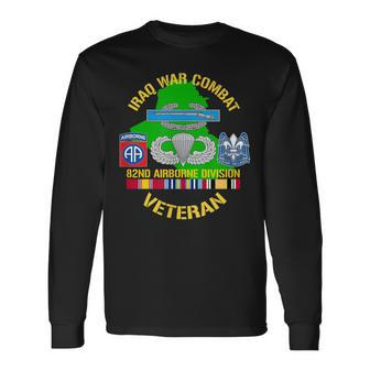 Us Army 82Nd Airborne Division Iraq War Oif Combat Veteran Long Sleeve T-Shirt T-Shirt | Mazezy