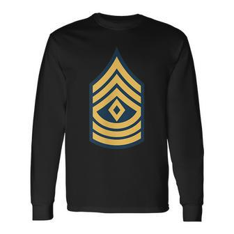Us Army First Sergeant Or8e8 Rank Insignia Long Sleeve T-Shirt T-Shirt | Mazezy