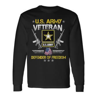 US Army Proud Army Veteran Vet Us Military Veteran Long Sleeve T-Shirt | Mazezy