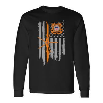 Us Coast Guard Uscg Us Armed Forces Patriot Apparel Armed Forces Long Sleeve T-Shirt T-Shirt | Mazezy