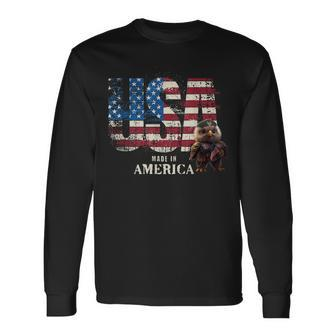 Usa America 4Th July Eagle Independence Day Patriot Long Sleeve T-Shirt - Monsterry