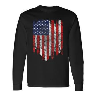 Usa Flag American Flag United States Of America 4Th Of July Long Sleeve T-Shirt T-Shirt | Mazezy