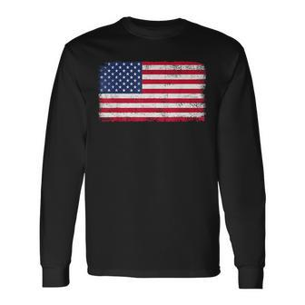 Usa Flag American Flag United States Of America Usa Patrioti Usa Long Sleeve T-Shirt T-Shirt