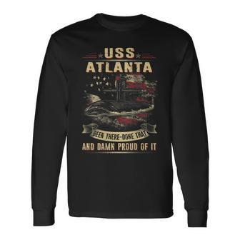 Uss Atlanta Ssn712 Long Sleeve T-Shirt | Mazezy