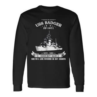 Uss Badger Ff1071 Long Sleeve T-Shirt T-Shirt | Mazezy
