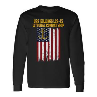 Uss Billings Lcs-15 Littoral Combat Ship Veterans Day Long Sleeve T-Shirt | Mazezy