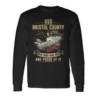 Uss Bristol County Lst1198 Long Sleeve T-Shirt | Mazezy