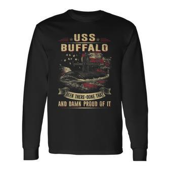 Uss Buffalo Ssn715 Long Sleeve T-Shirt | Mazezy DE