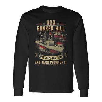 Uss Bunker Hill Cg52 Long Sleeve T-Shirt T-Shirt | Mazezy