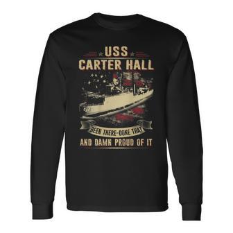 Uss Carter Hall Lsd3 Long Sleeve T-Shirt T-Shirt | Mazezy