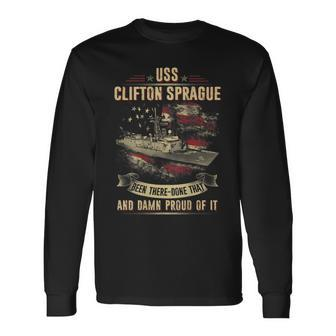 Uss Clifton Sprague Ffg16 Long Sleeve T-Shirt | Mazezy