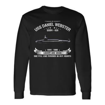 Uss Daniel Webster Ssbn626 Long Sleeve T-Shirt | Mazezy