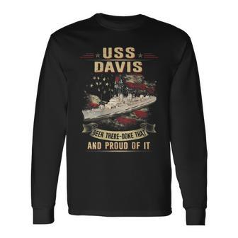 Uss Davis Dd937 Long Sleeve T-Shirt T-Shirt | Mazezy