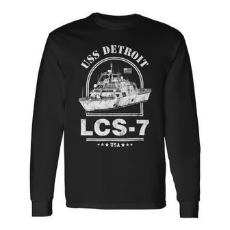 Uss Detroit Lcs-7 Long Sleeve T-Shirt - Monsterry AU