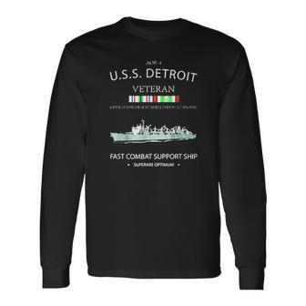 Uss Detroit Veteran Long Sleeve T-Shirt T-Shirt | Mazezy AU