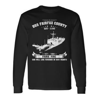 Uss Fairfax County Lst1193 Long Sleeve T-Shirt | Mazezy