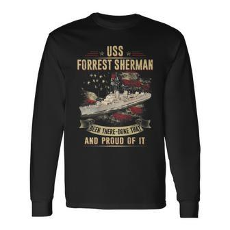 Uss Forrest Sherman Dd931 Long Sleeve T-Shirt | Mazezy