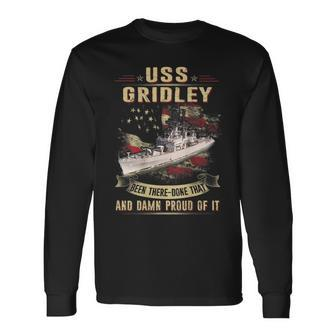 Uss Gridley Cg21 Long Sleeve T-Shirt | Mazezy