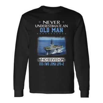 Uss Iwo Jima Lph2 Long Sleeve T-Shirt | Mazezy