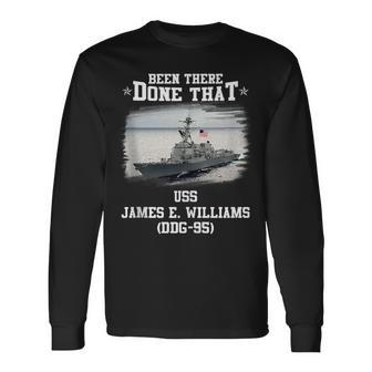Uss James E Williams Ddg-95 Veterans Day Father Day Long Sleeve T-Shirt - Thegiftio UK