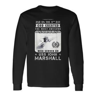Uss John Marshall Ssbn611 Long Sleeve T-Shirt | Mazezy