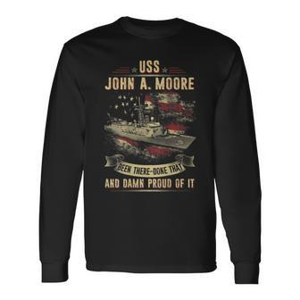 Uss John A Moore Ffg19 Long Sleeve T-Shirt - Thegiftio UK