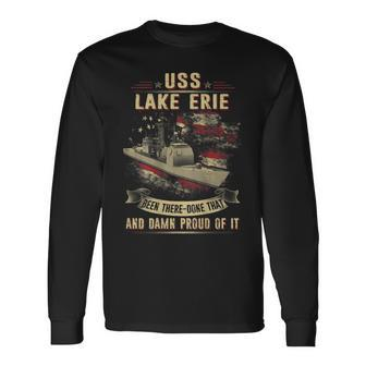 Uss Lake Erie Cg70 Long Sleeve T-Shirt | Mazezy