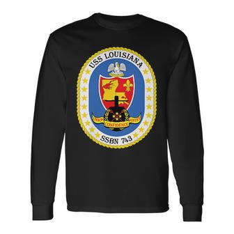 Uss Louisiana Ssbn743 Long Sleeve T-Shirt - Thegiftio UK