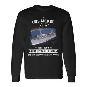 Uss Mckee As 41 Long Sleeve T-Shirt - Monsterry