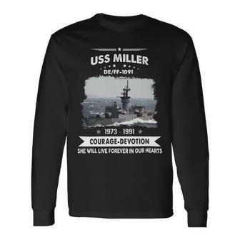 Uss Miller Ff 1091 Long Sleeve T-Shirt - Monsterry DE