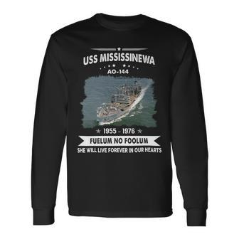 Uss Mississinewa Ao 144 Long Sleeve T-Shirt - Monsterry
