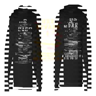 Uss Nevada Ssbn733 Long Sleeve T-Shirt - Thegiftio