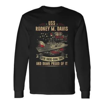Uss Rodney M Davis Ffg60 Long Sleeve T-Shirt T-Shirt | Mazezy