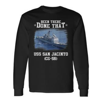 Uss San Jacinto Cg56 Navy Ships Long Sleeve T-Shirt | Mazezy