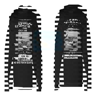 Uss Saratoga Cv 60 Cva 60 Long Sleeve T-Shirt | Mazezy